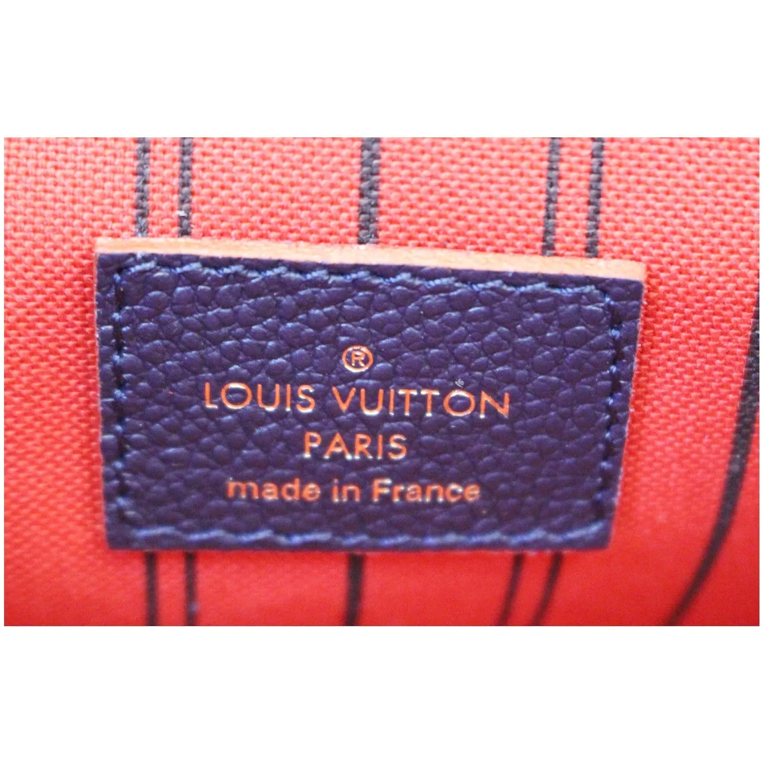 LOUIS VUITTON Pochette Metis Monogram Empreinte Shoulder Bag Marine Rouge