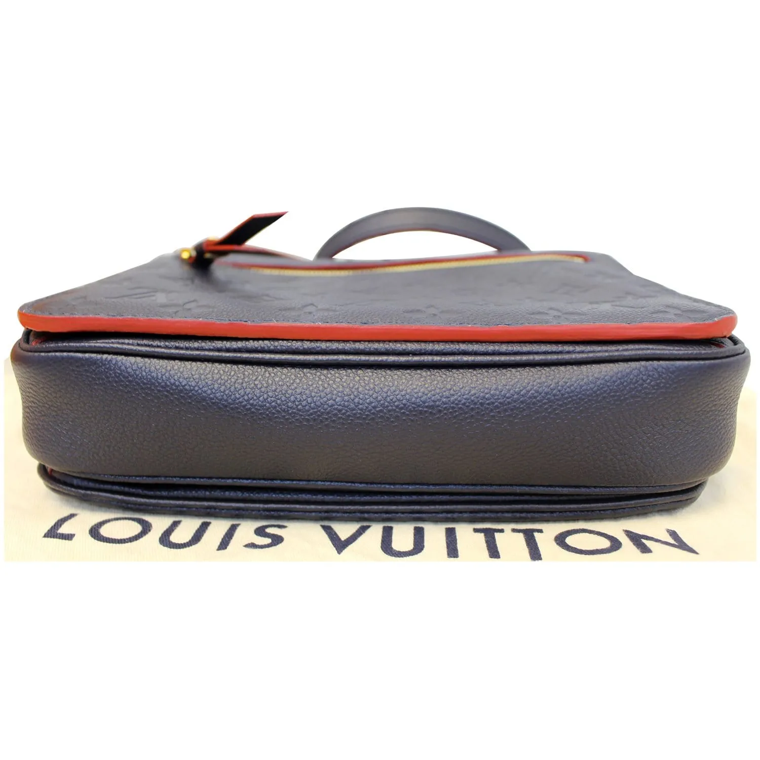LOUIS VUITTON Pochette Metis Monogram Empreinte Shoulder Bag Marine Rouge