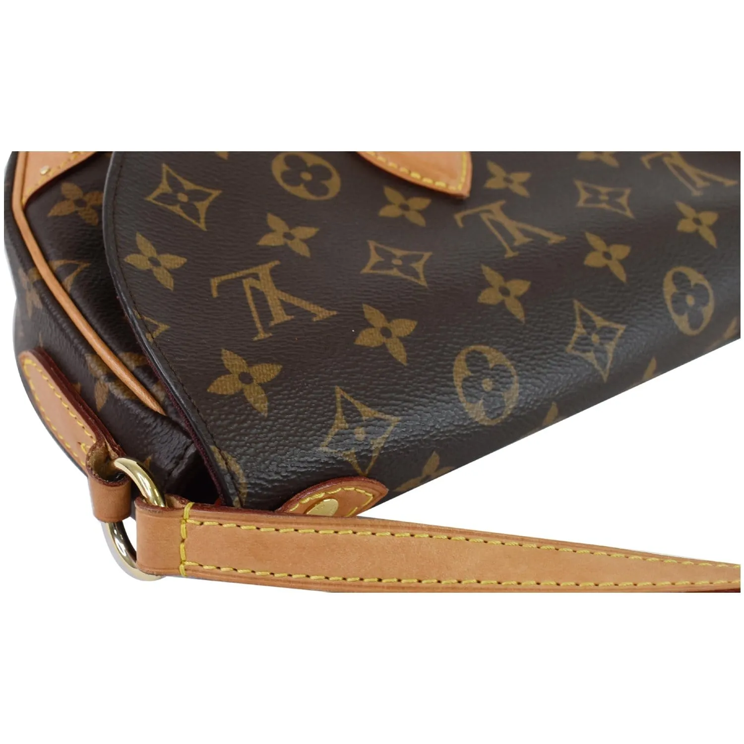 LOUIS VUITTON Saint Cloud NM Monogram Canvas Crossbody Bag Brown