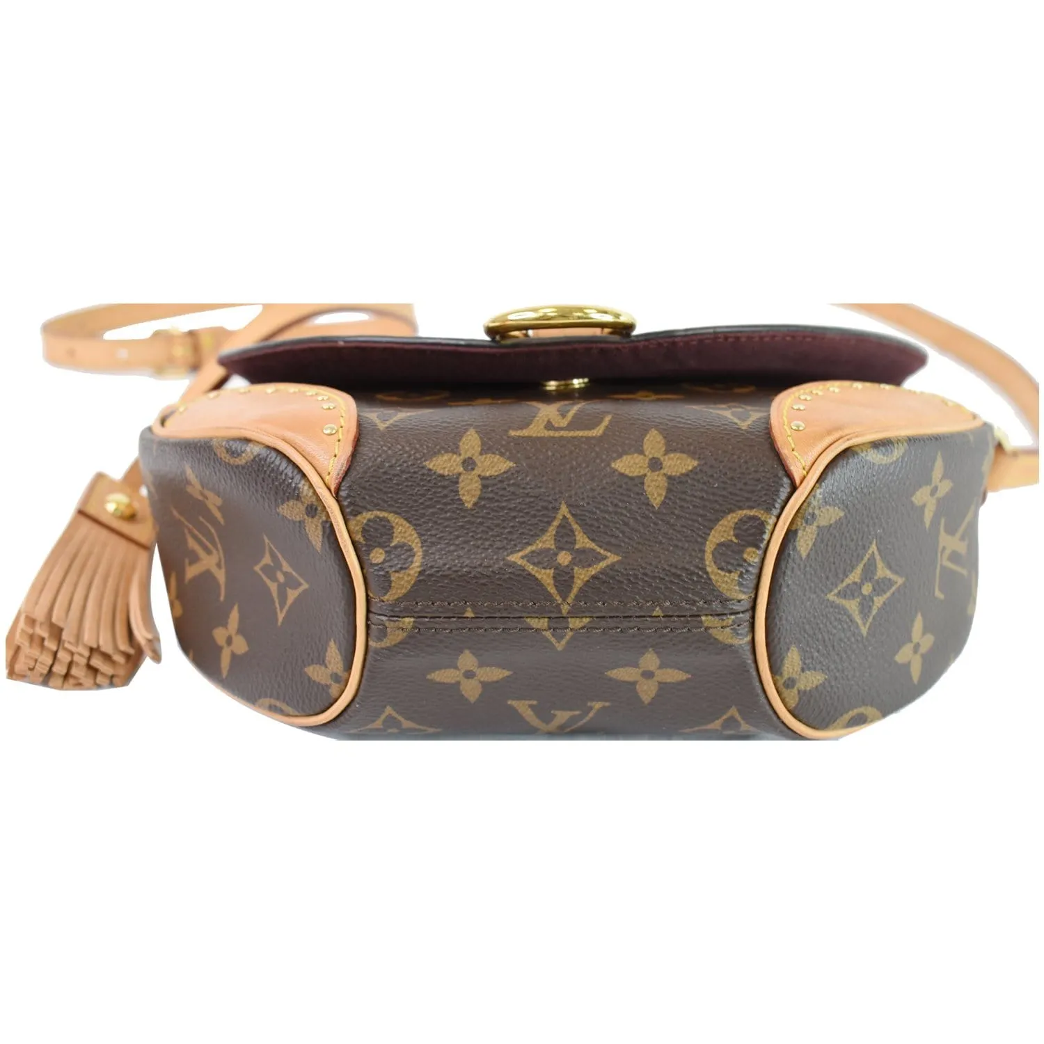 LOUIS VUITTON Saint Cloud NM Monogram Canvas Crossbody Bag Brown