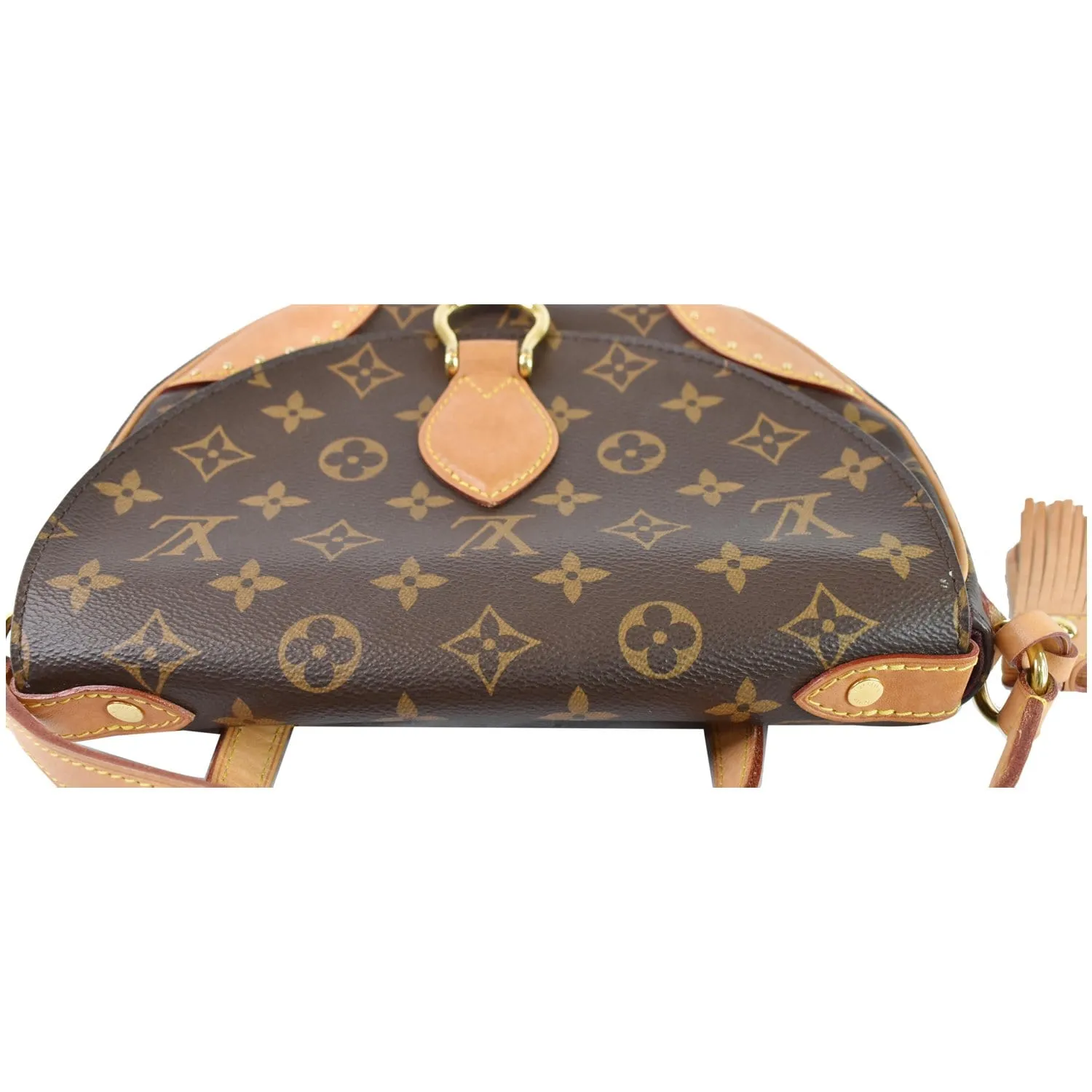 LOUIS VUITTON Saint Cloud NM Monogram Canvas Crossbody Bag Brown