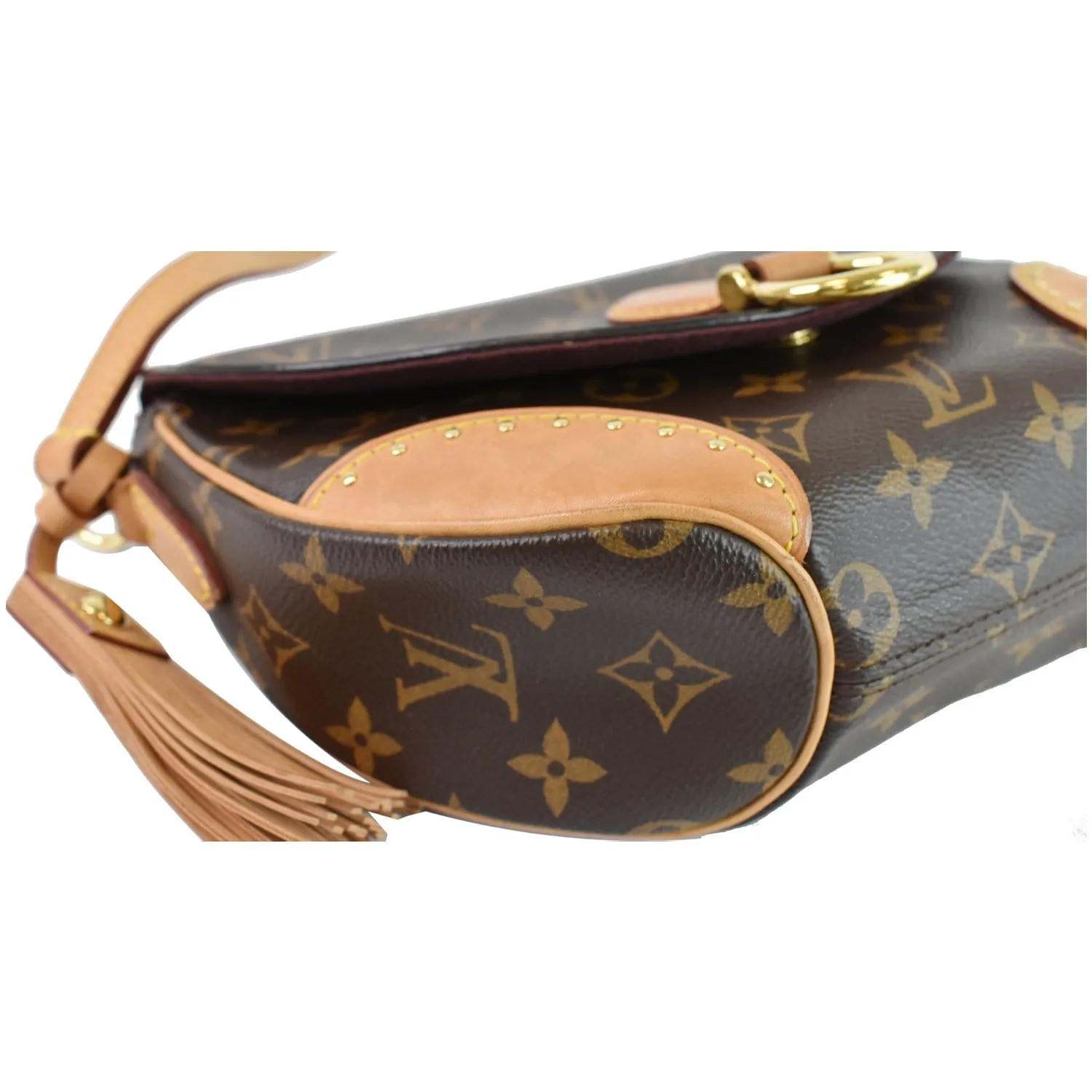 LOUIS VUITTON Saint Cloud NM Monogram Canvas Crossbody Bag Brown