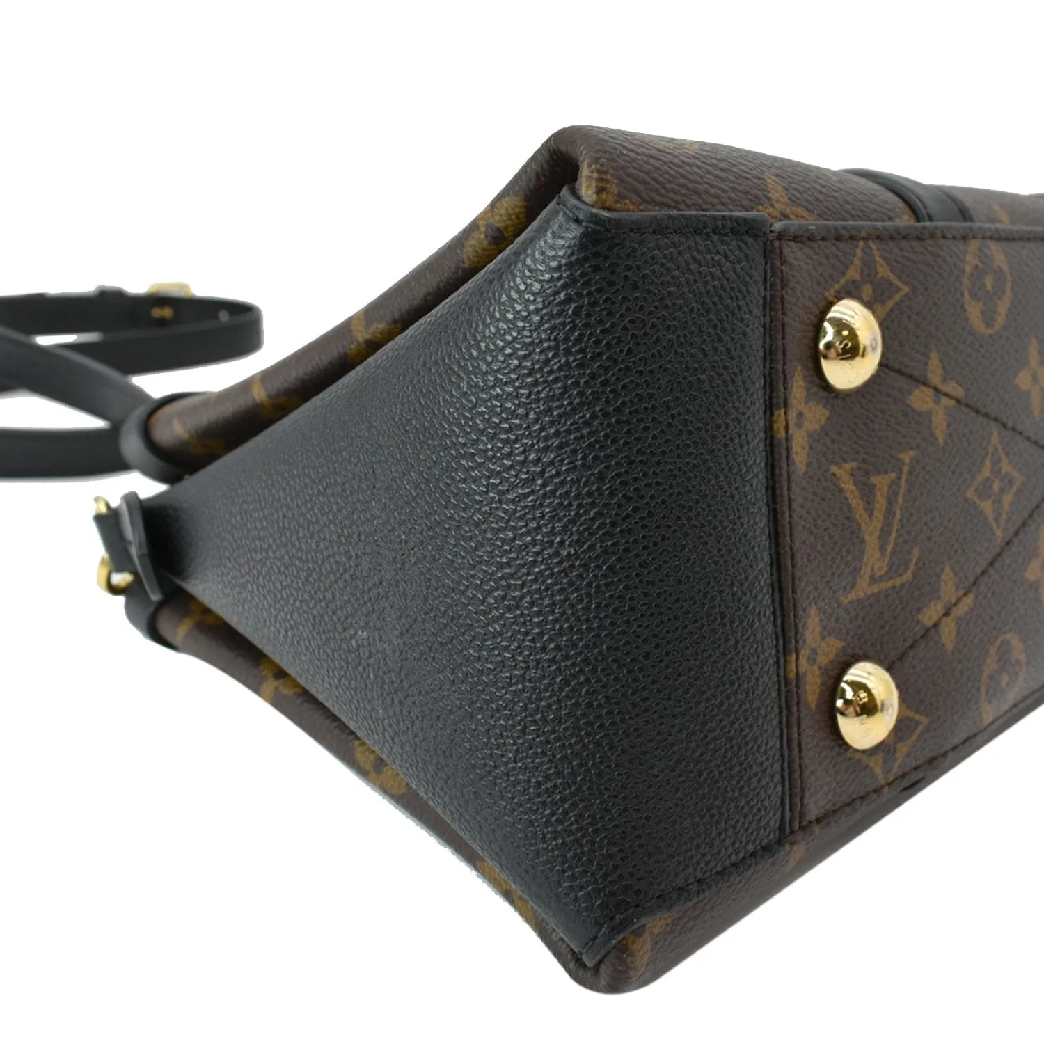 LOUIS VUITTON Soufflot BB Monogram Canvas Shoulder Crossbody Bag Black
