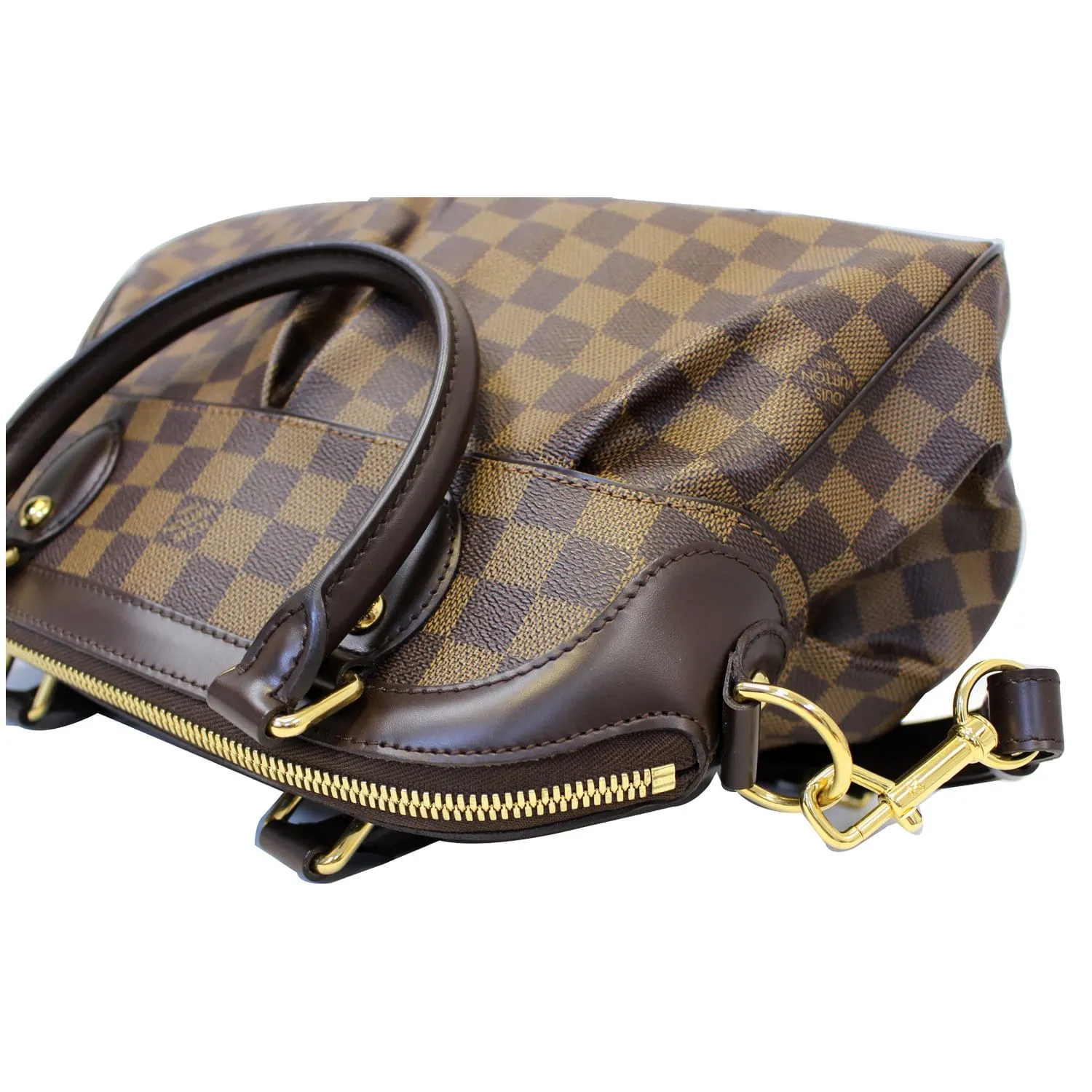 LOUIS VUITTON Trevi PM Damier Ebene Shoulder Bag Brown
