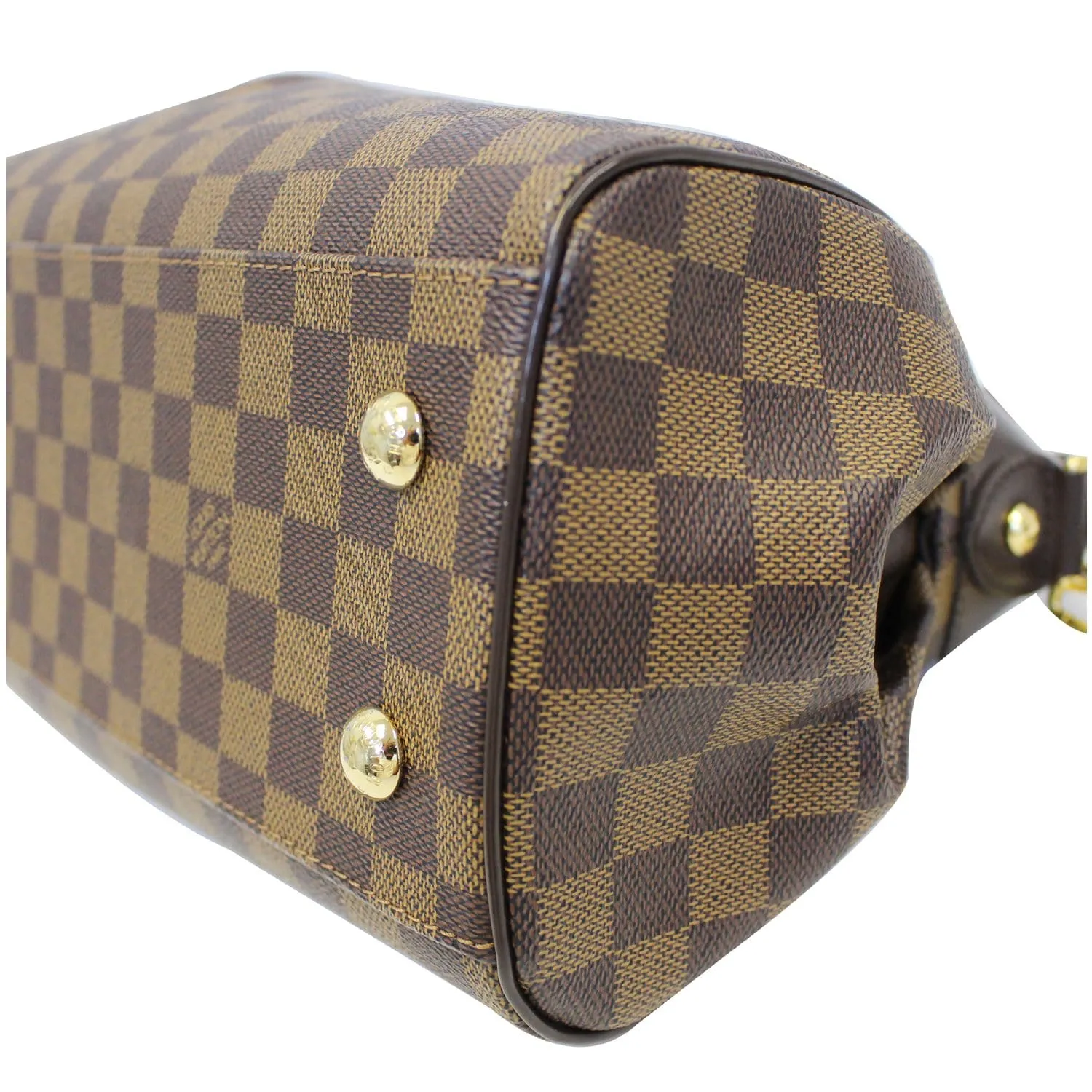 LOUIS VUITTON Trevi PM Damier Ebene Shoulder Bag Brown