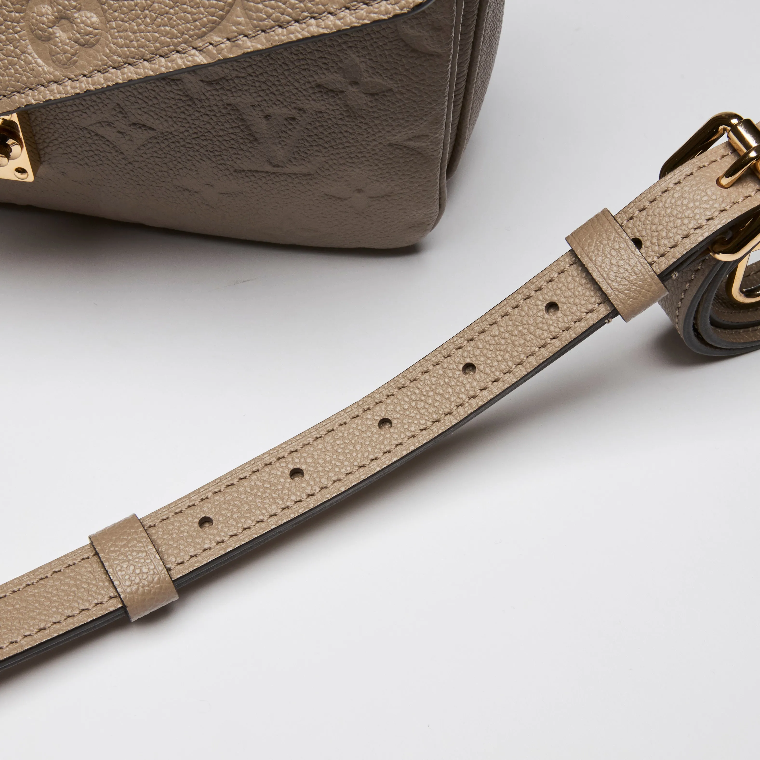 Louis Vuitton Turtledove Monogram Empriente Leather Pochette Metis Bag