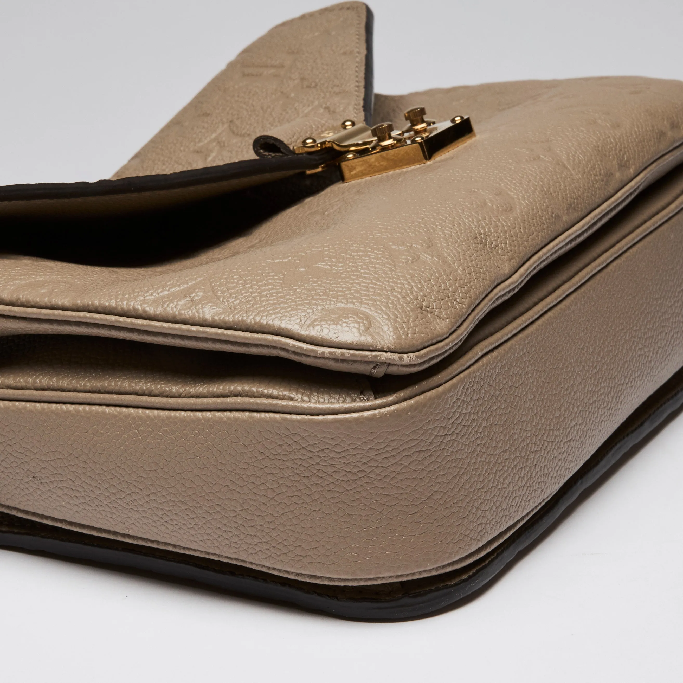 Louis Vuitton Turtledove Monogram Empriente Leather Pochette Metis Bag