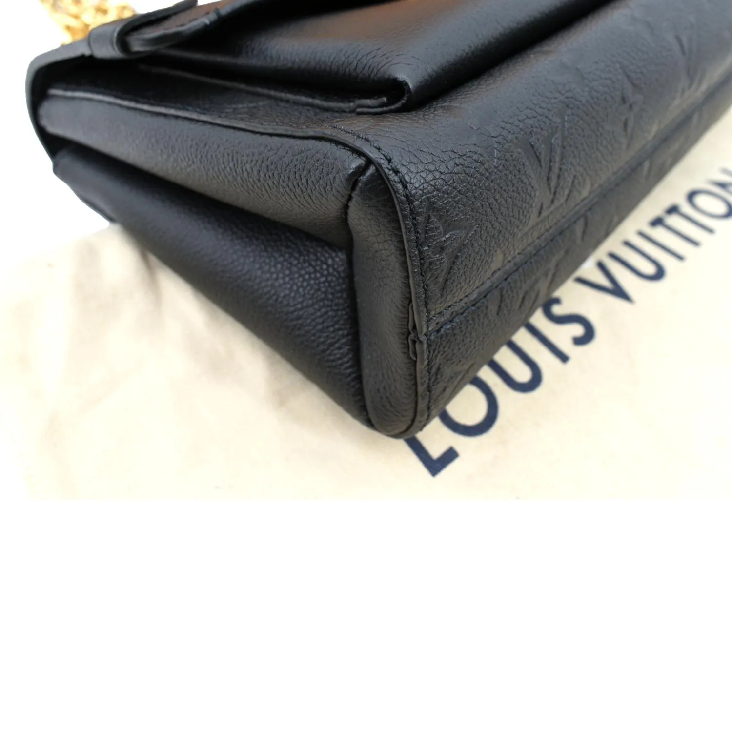 LOUIS VUITTON Vavin PM Monogram Empreinte Leather Shoulder Bag Black  - New Year Deals