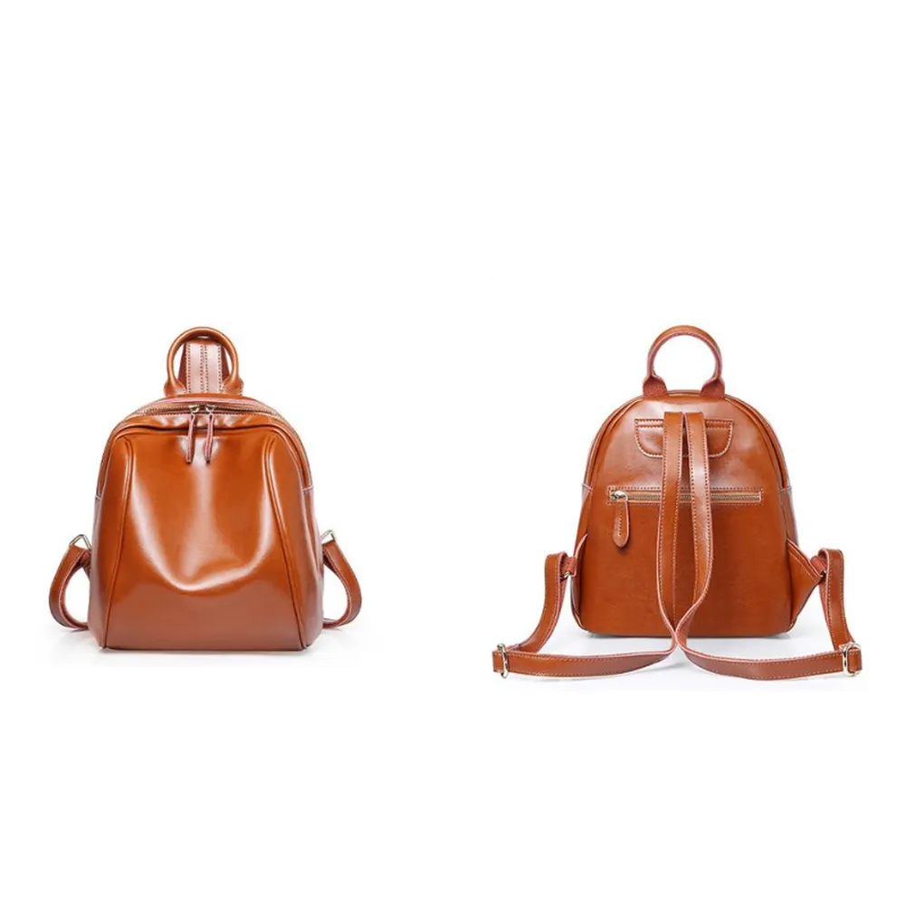 <bold>Fashion Backpack <br>Genuine-Leather