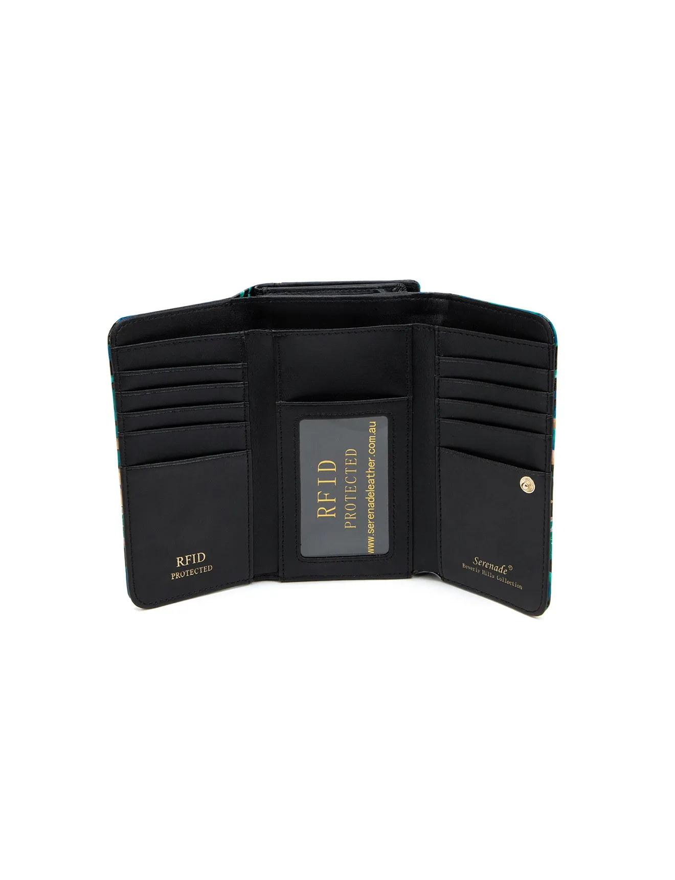 LULU MEDIUM PATENT LEATHER WALLET WITH RFID- WSF1102- SALE