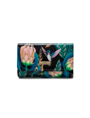 LULU MEDIUM PATENT LEATHER WALLET WITH RFID- WSF1102- SALE