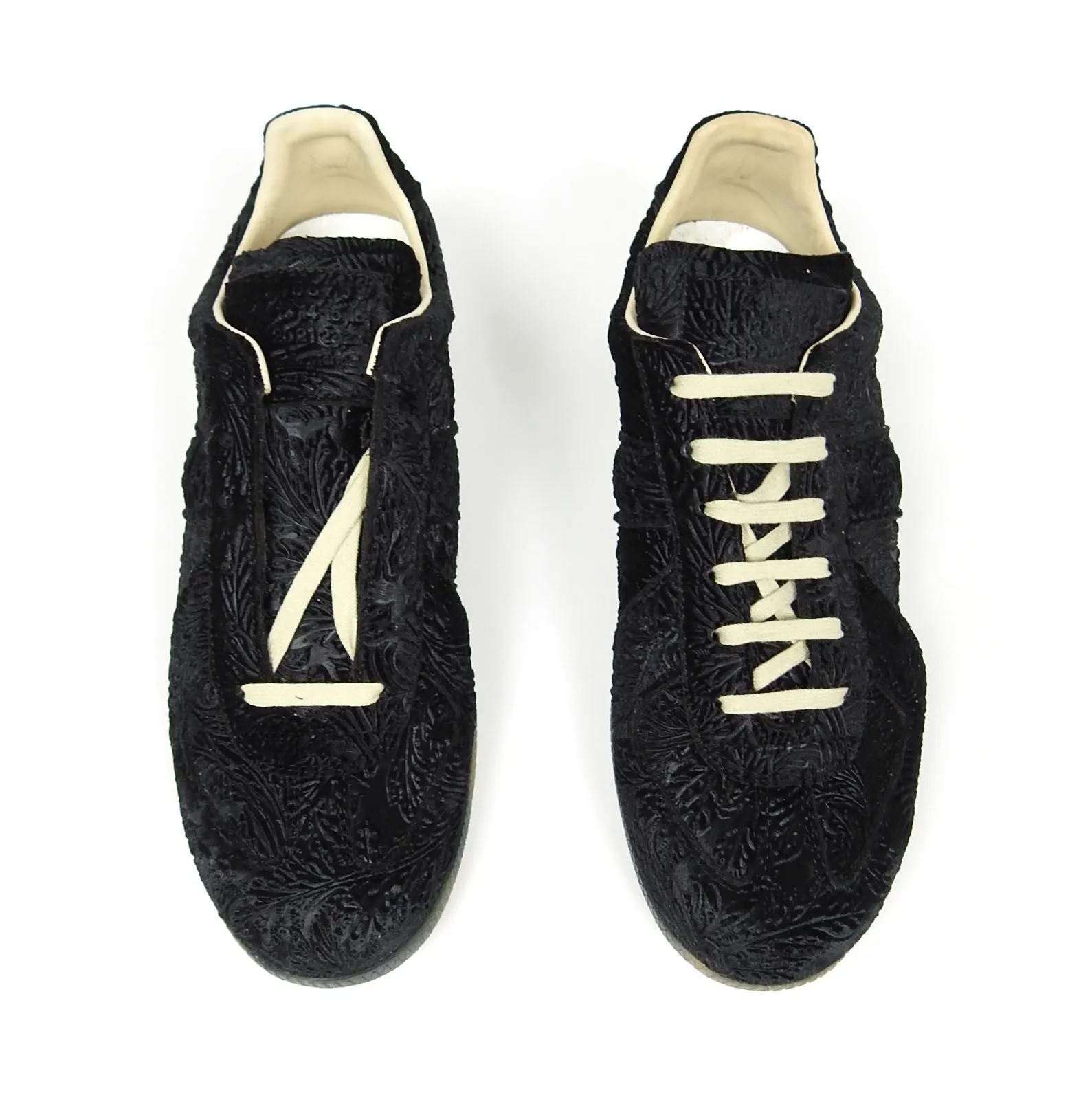 Maison Margiela Black Patterned Replica GAT Size 41