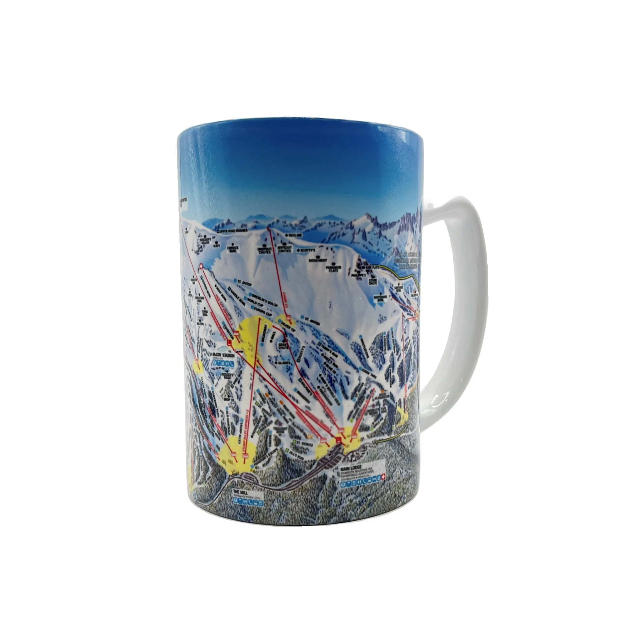 MAMMOTH TRAIL MAP 14OZ MUG