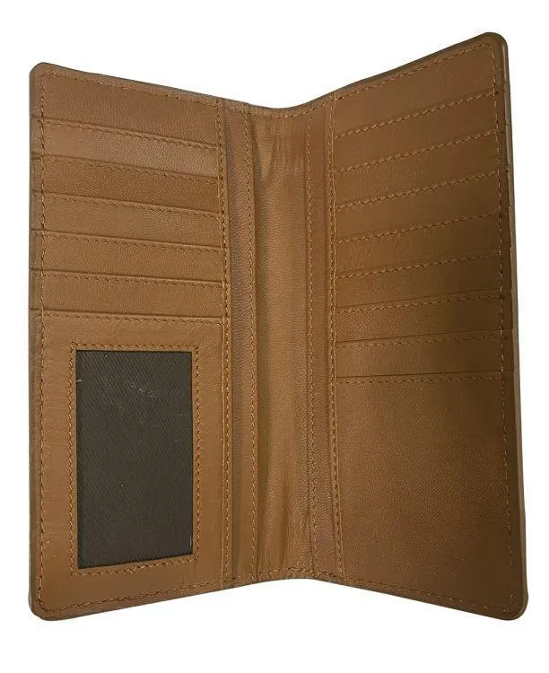 Medium Leather Hair on Cowhide Bi-fold Wallet.