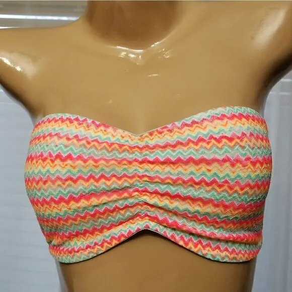 MEDIUM PINK Victoria's Secret Bandeau Bralette Set