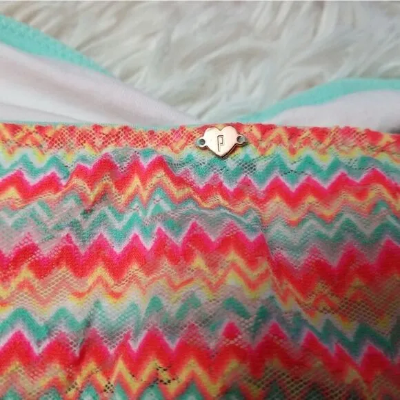 MEDIUM PINK Victoria's Secret Bandeau Bralette Set