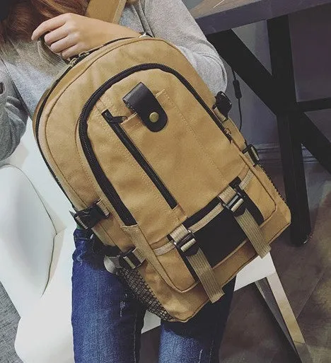 Men Canvas Large Backpack