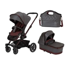 Mercedes Avantgarde GTX Stroller inc. Carrycot - Rubellit