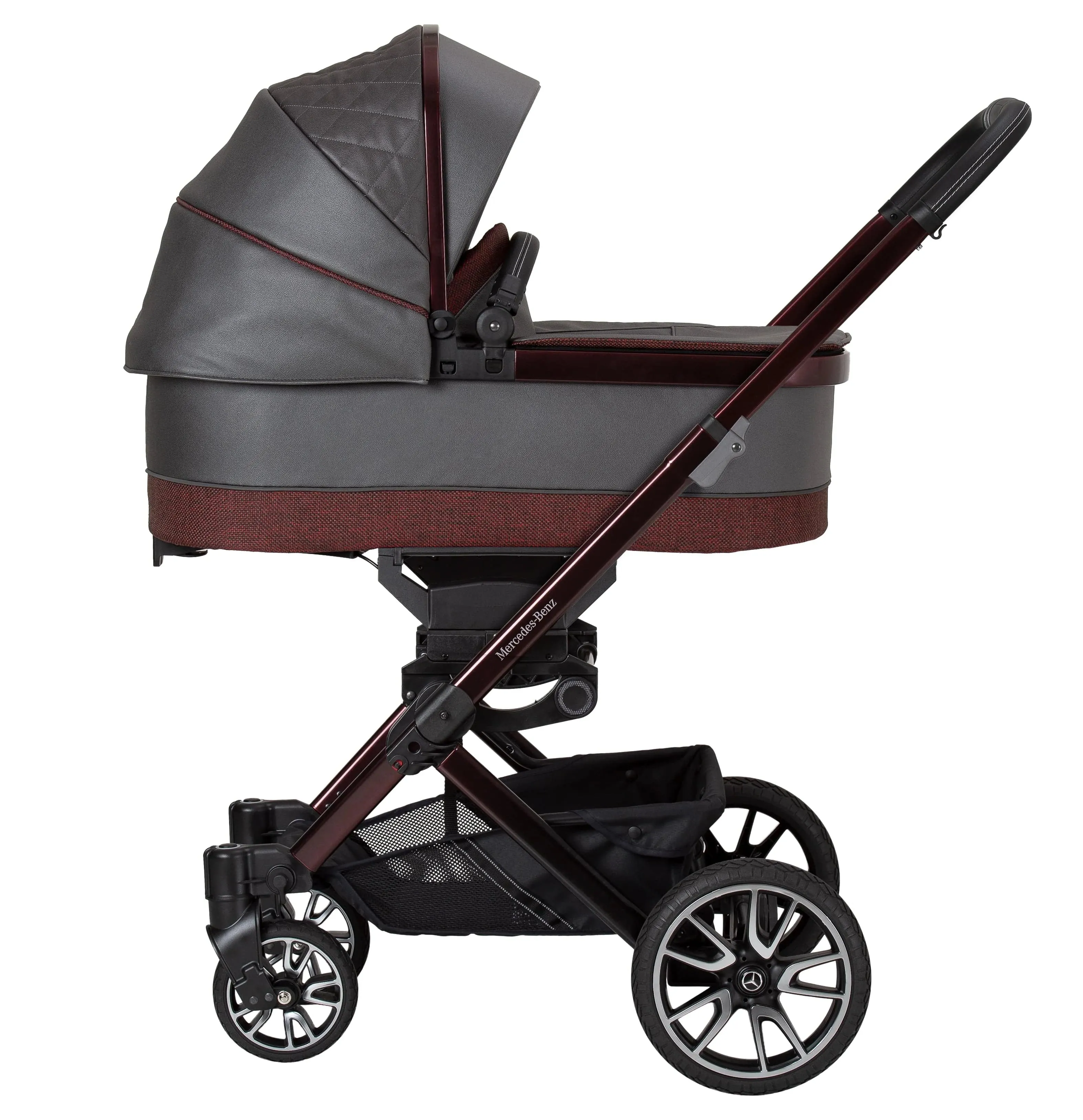 Mercedes Avantgarde GTX Stroller inc. Carrycot - Rubellit