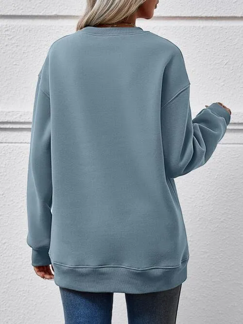 MERRY AND BRIGHT Long Sleeve Sweatshirt (9 Colors)