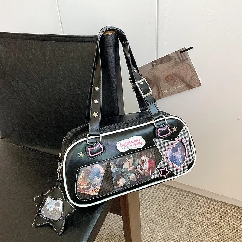 Millet Leisure Cartoon Plate Large Capacity Shoulder Bags