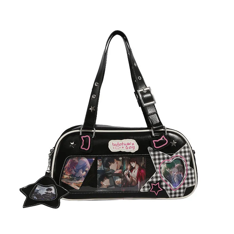 Millet Leisure Cartoon Plate Large Capacity Shoulder Bags