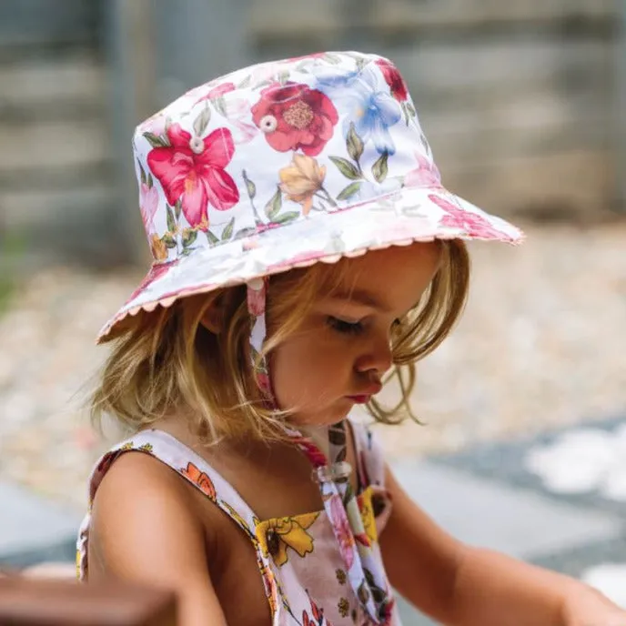 Millymook Reversible Bucket Hat - Tessa Cream