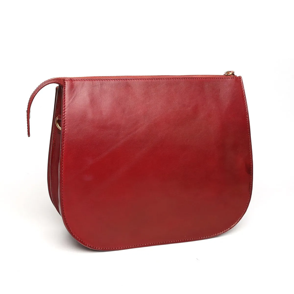 Modern Red Leather Sleek Look Ladies Bag By Brune & Bareskin