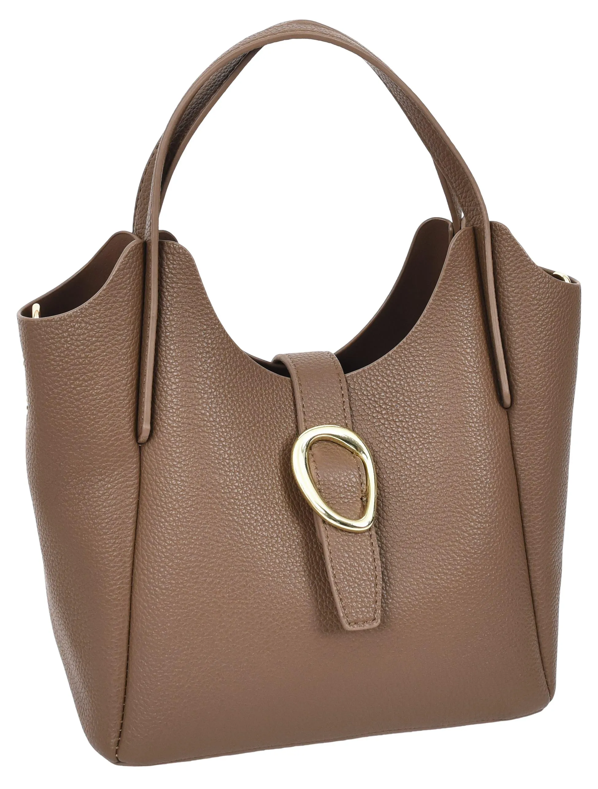 Montreal  Women's Small Faux Leather Shoulder Handbag Brown