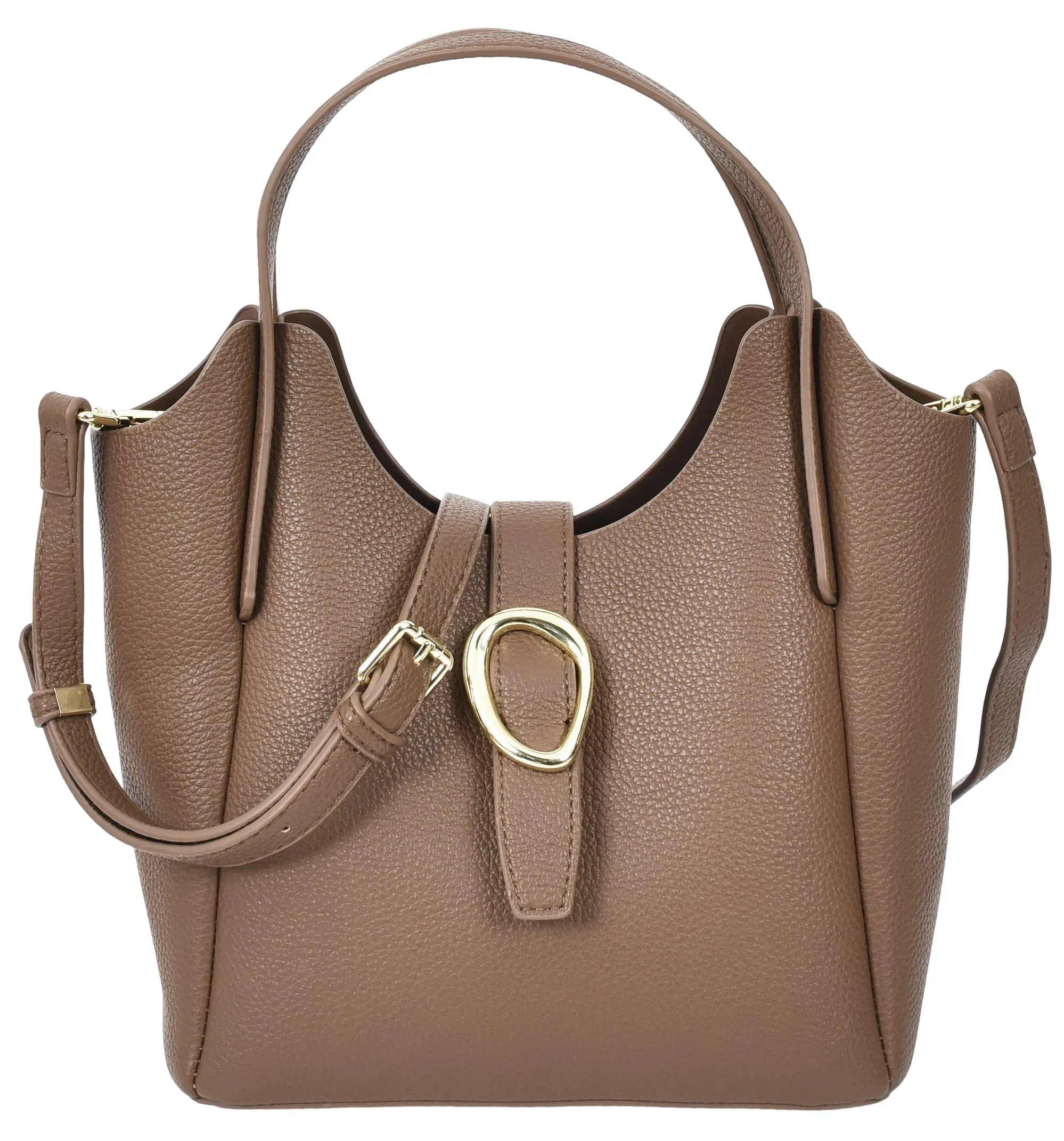 Montreal  Women's Small Faux Leather Shoulder Handbag Brown