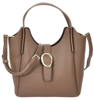 Montreal  Women's Small Faux Leather Shoulder Handbag Brown