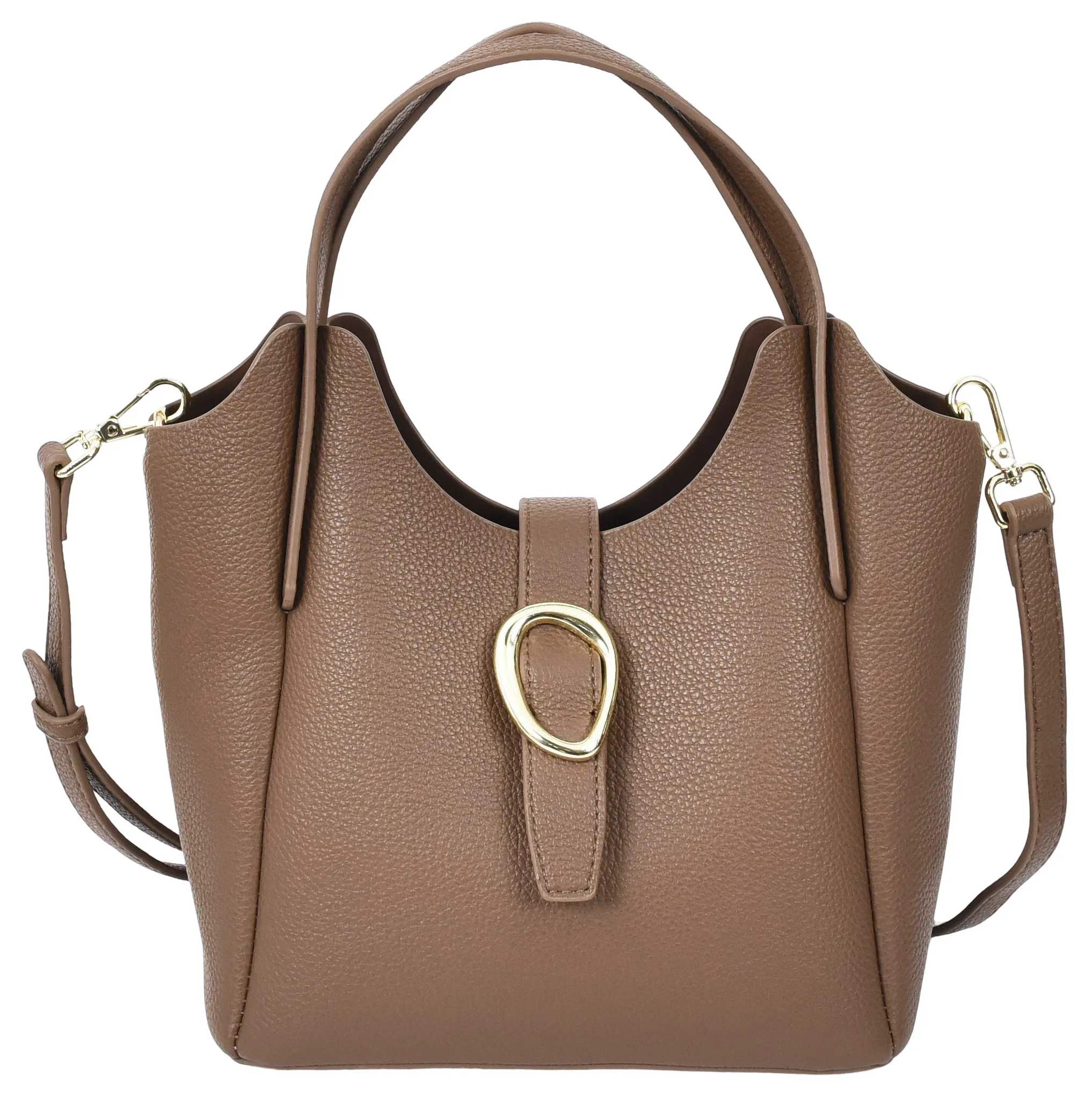 Montreal  Women's Small Faux Leather Shoulder Handbag Brown