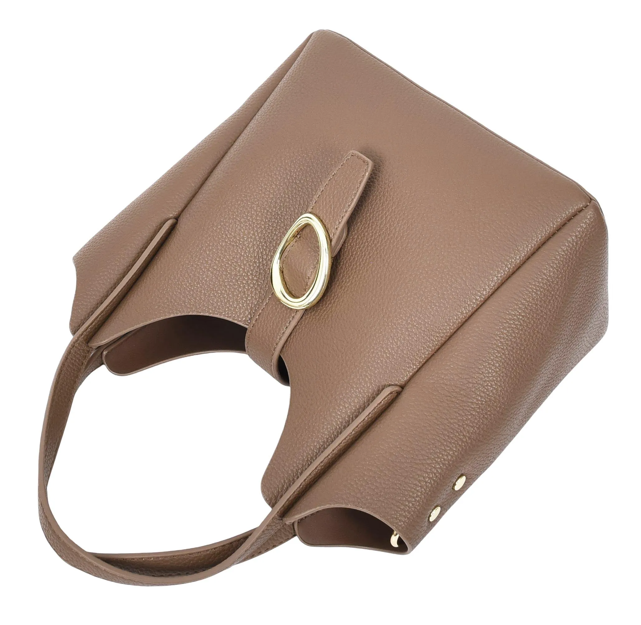 Montreal  Women's Small Faux Leather Shoulder Handbag Brown