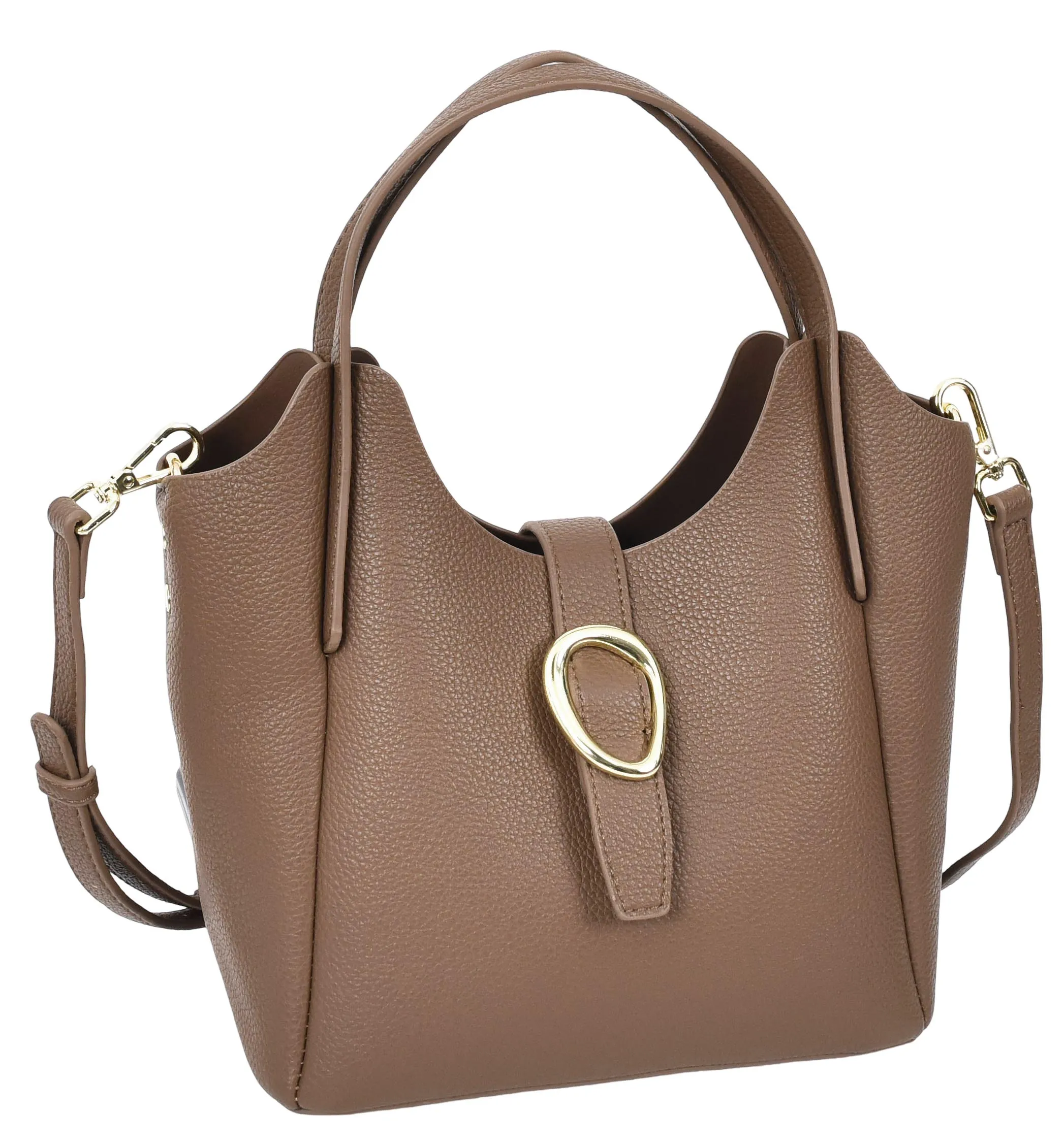 Montreal  Women's Small Faux Leather Shoulder Handbag Brown