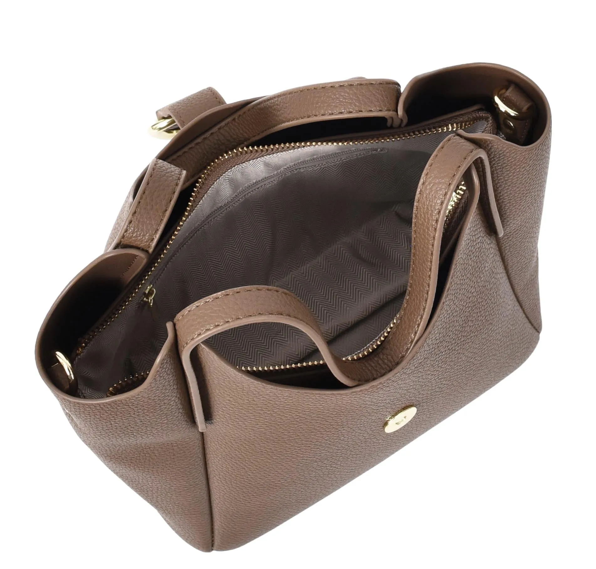 Montreal  Women's Small Faux Leather Shoulder Handbag Brown