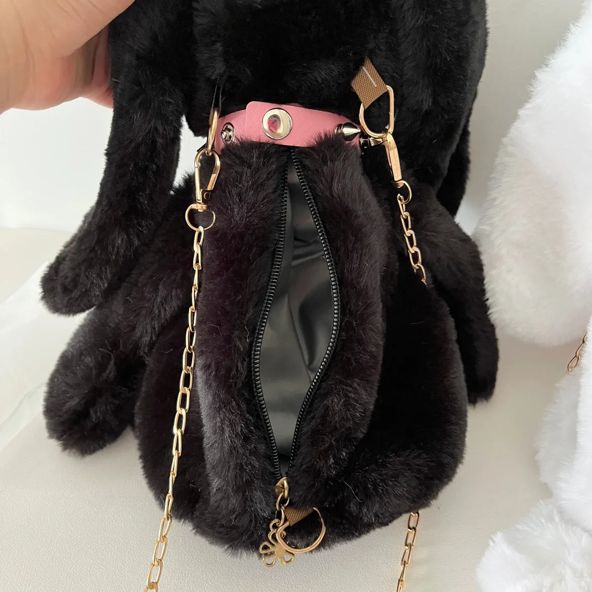 Mooncat Plush Bunny Crossbody Bag