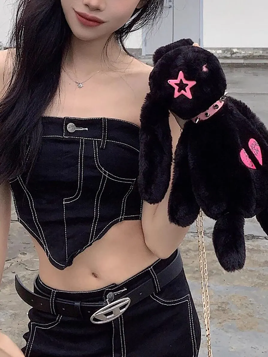 Mooncat Plush Bunny Crossbody Bag