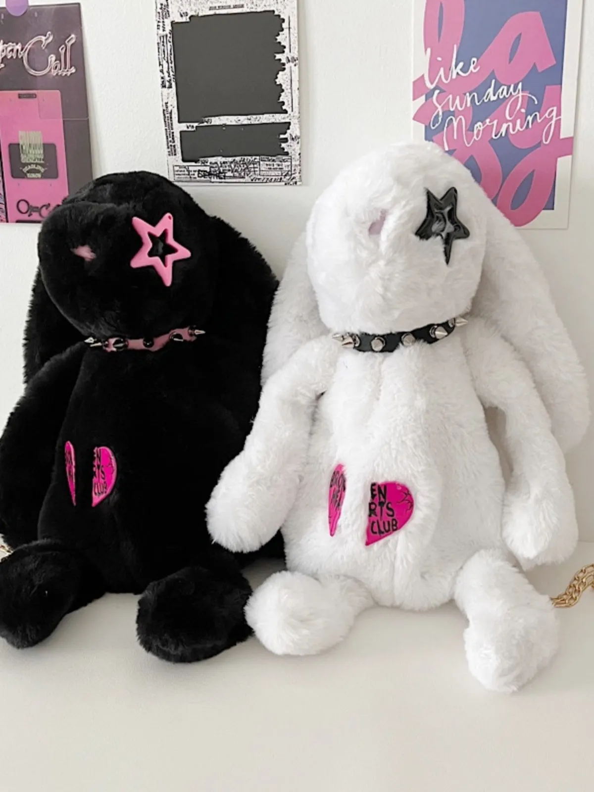 Mooncat Plush Bunny Crossbody Bag
