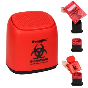 MTC Bio A8403-SK BenchBin 3L™ Starter Kit,1 bin and 400 autoclave bags (10×12.5in.), 1/kit