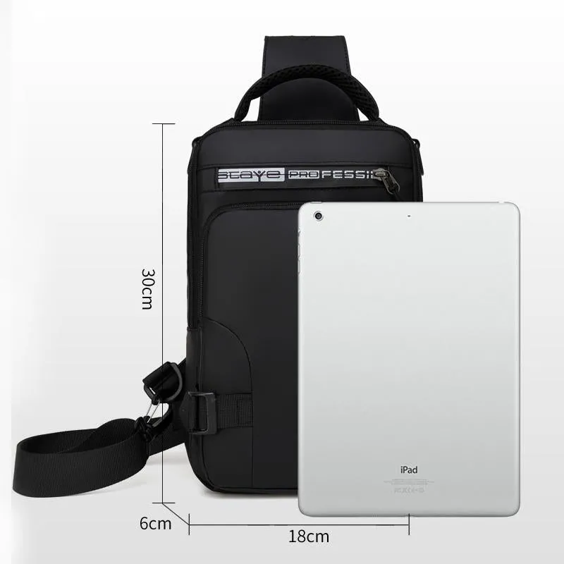 Multi-Usage Chest Bag with Charging Port