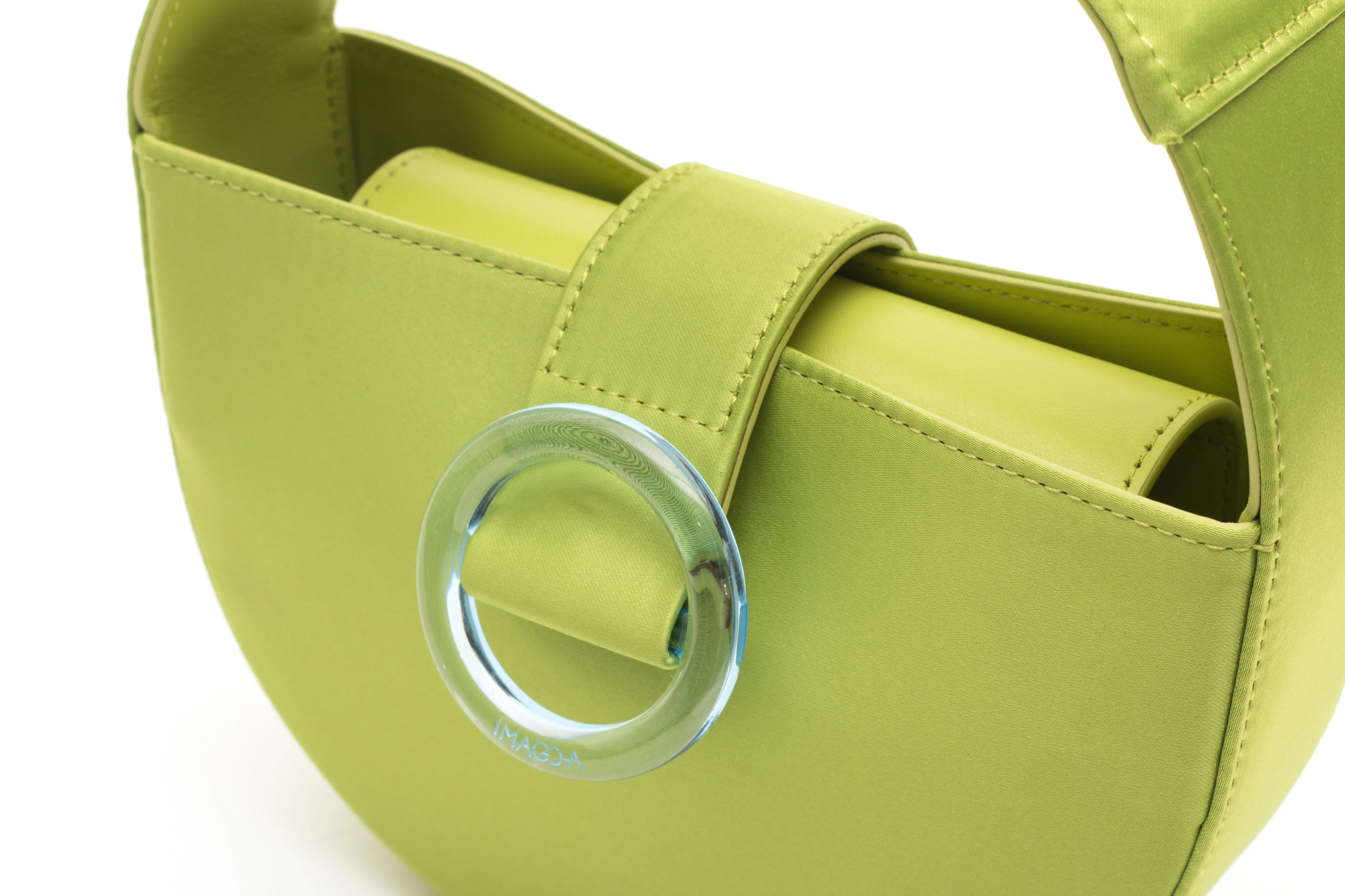 Nº52 Demi Lune Mini - Lime Satin