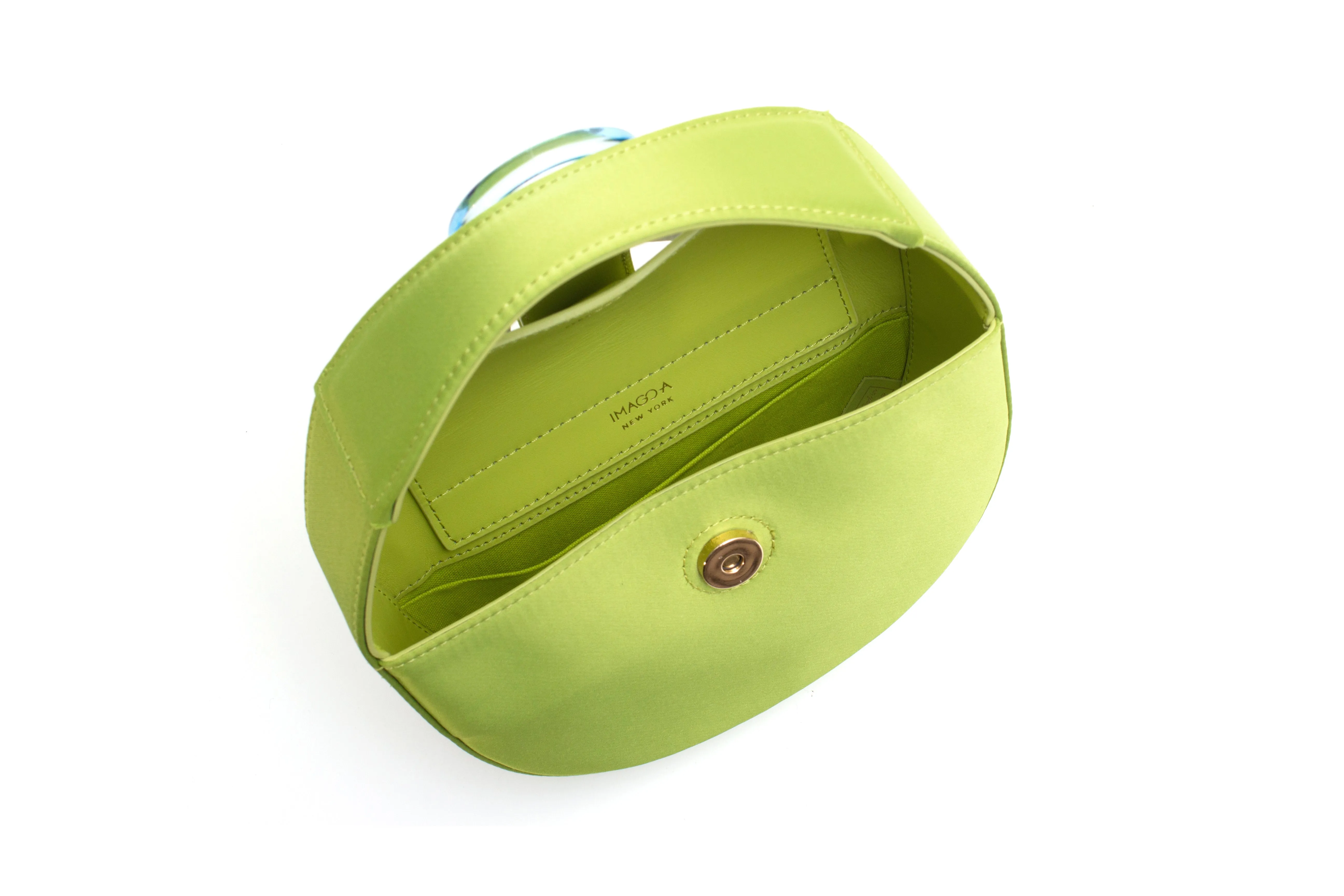 Nº52 Demi Lune Mini - Lime Satin