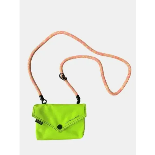 Neon Green Envelope Shape Crossbody Bag