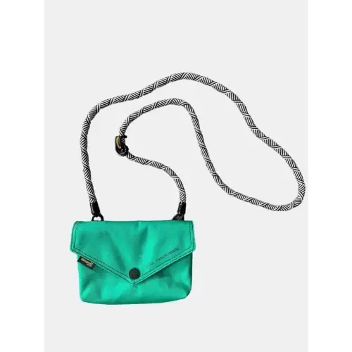 Neon Green Envelope Shape Crossbody Bag