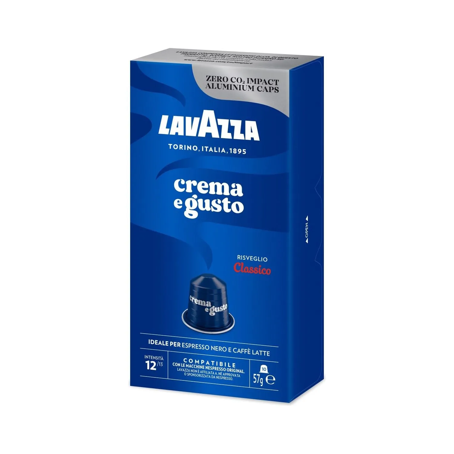 Nespresso Compatible Lavazza Crema e Gusto 50 Coffee Capsules