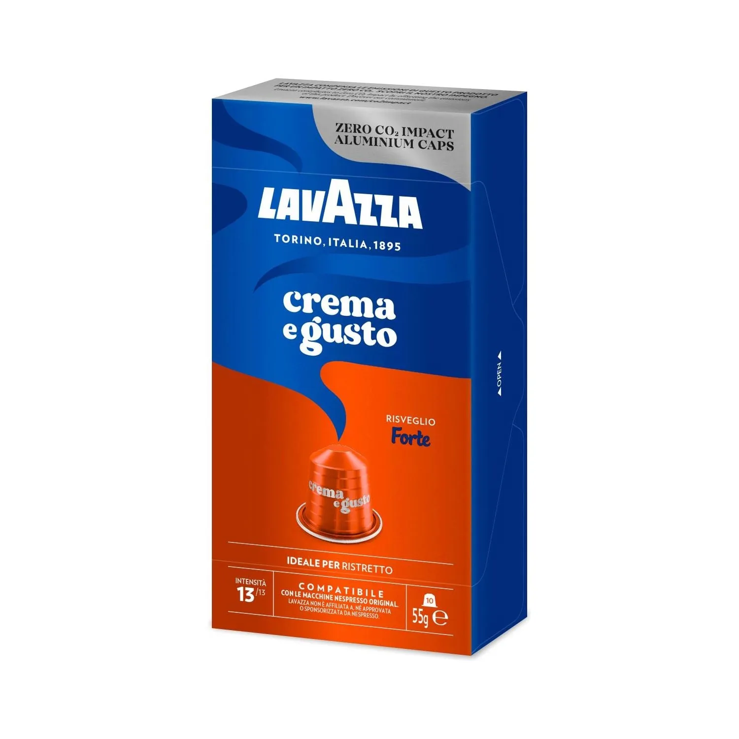 Nespresso Compatible Lavazza Crema e Gusto Forte 50 Coffee Capsules