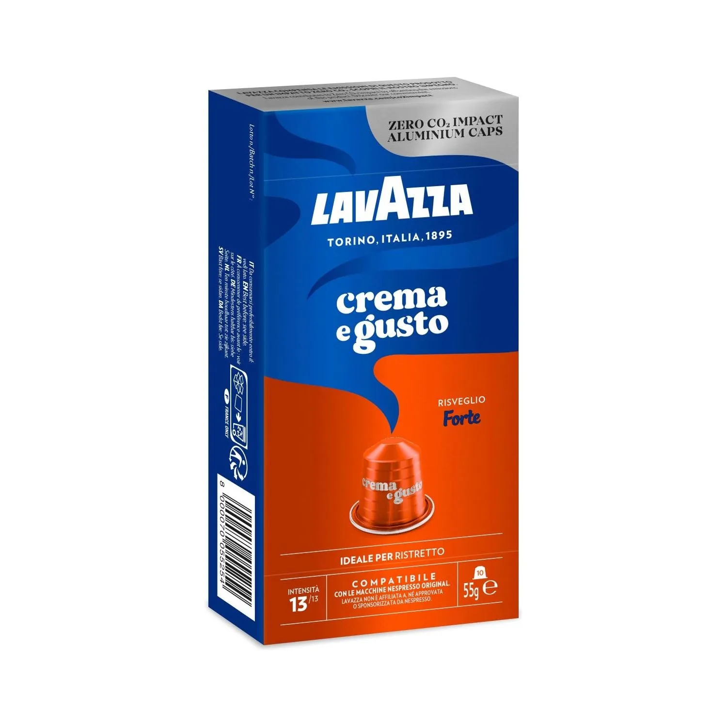 Nespresso Compatible Lavazza Crema e Gusto Forte 50 Coffee Capsules
