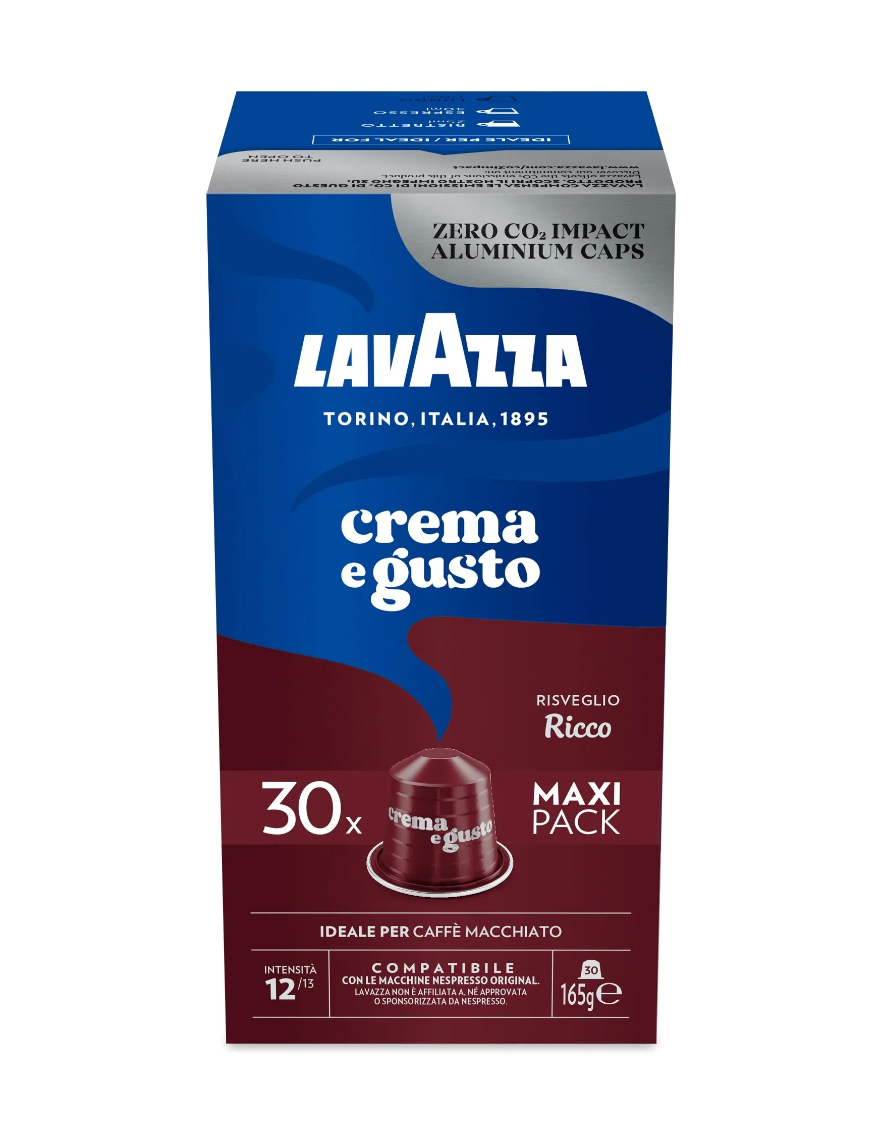 Nespresso Compatible Lavazza CREMA E GUSTO MAXI BUNDLE - 120 Coffee Capsules