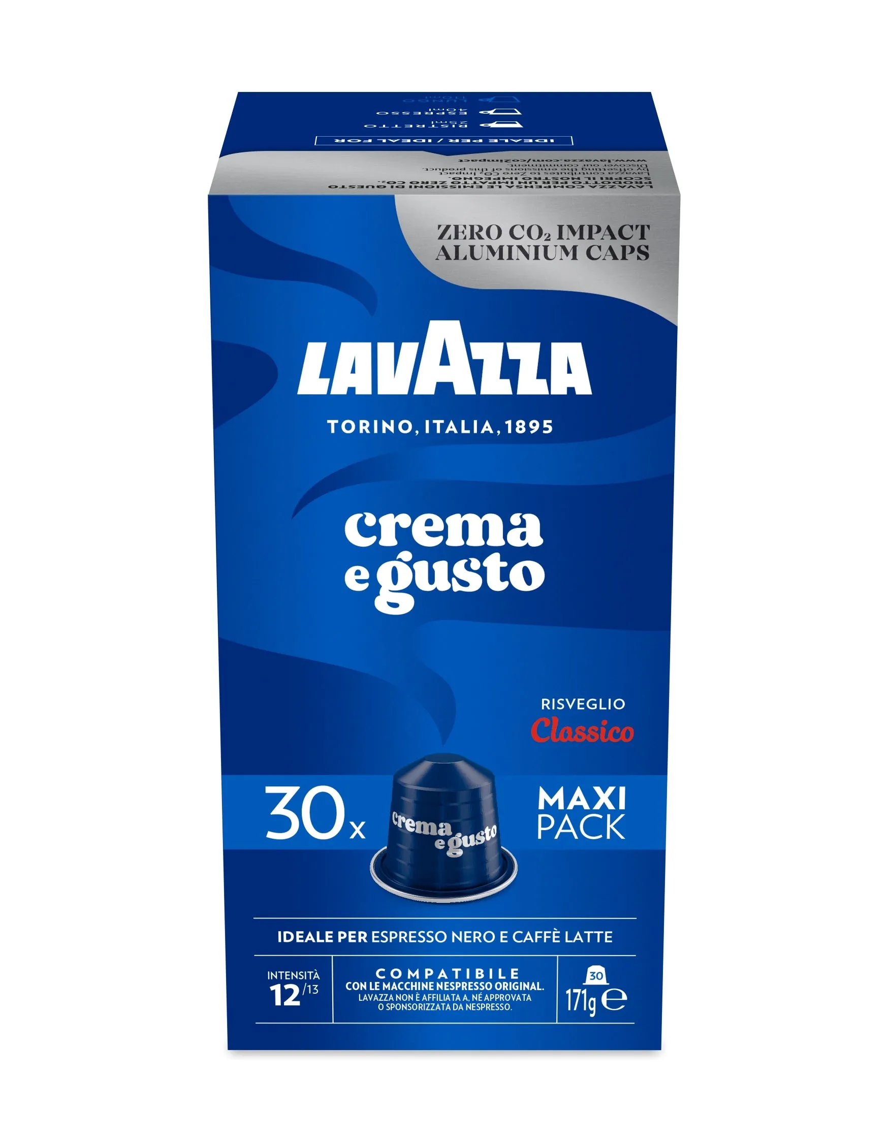 Nespresso Compatible Lavazza CREMA E GUSTO MAXI BUNDLE - 120 Coffee Capsules