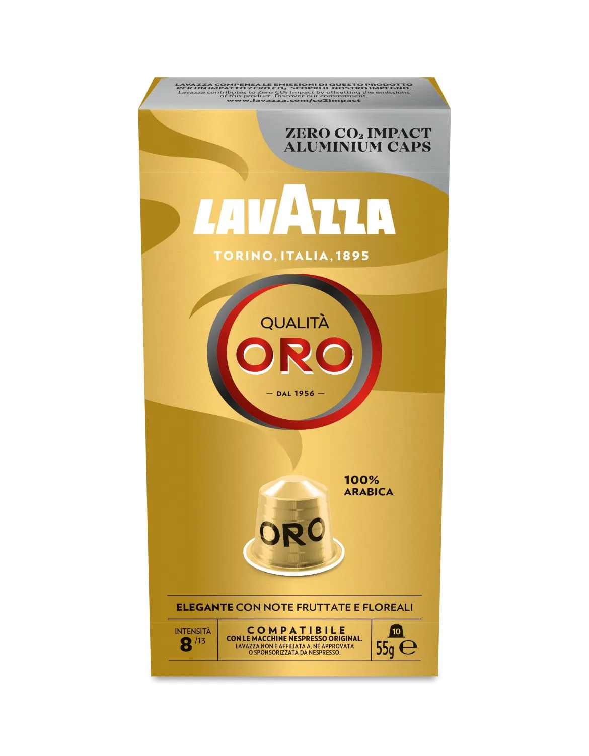 Nespresso Compatible Lavazza Oro 40 Coffee Capsules